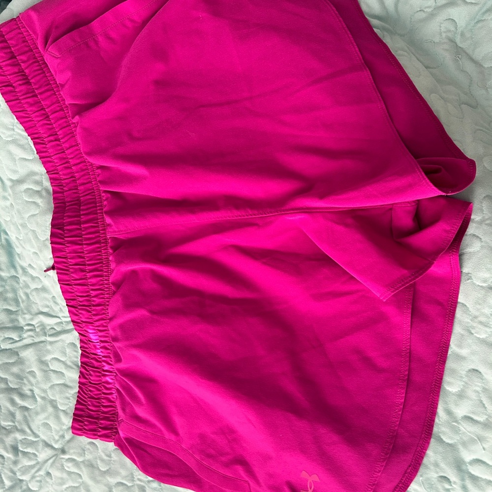 Under Armour Women's Fuchsia Athletic Shorts